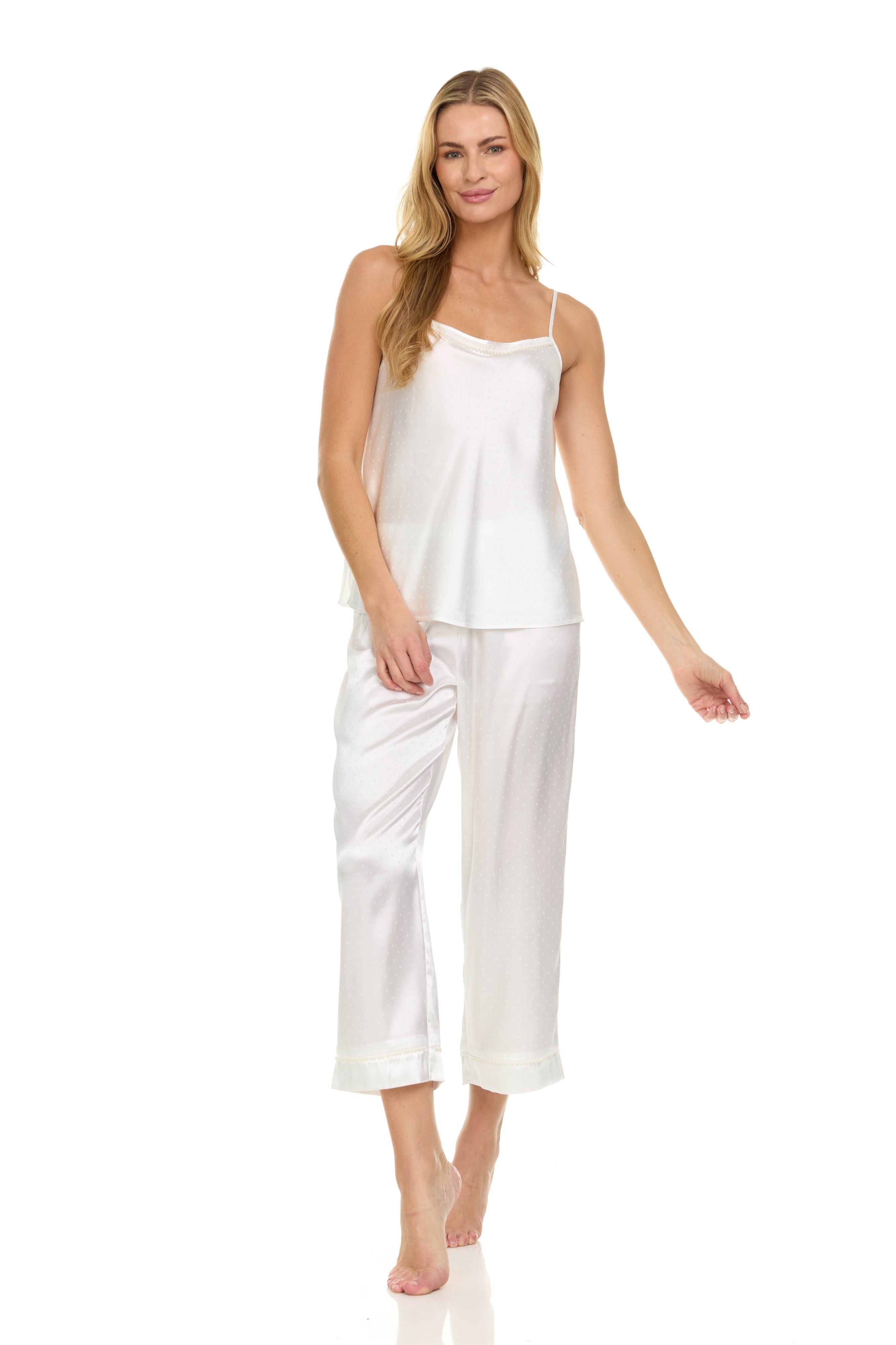 スーツ・フォーマル・ドレス WILLFULLY pearl shoulder camisole set Jamie Pearl Capri Set – Flora Nikrooz