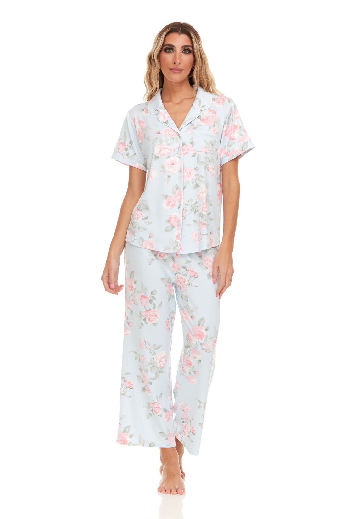 Annie Notch Capri Pajama Set – Flora Nikrooz