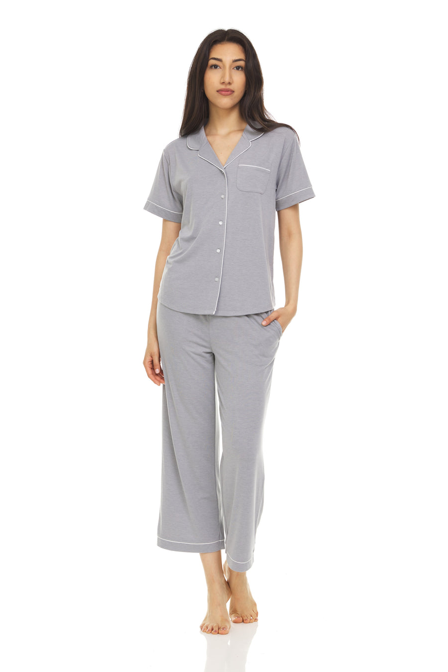 Lenora Women's Classic Capri Pajama Set –